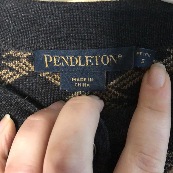 Pendleton 100% merino wool button cardigan - Picture 3 of 5